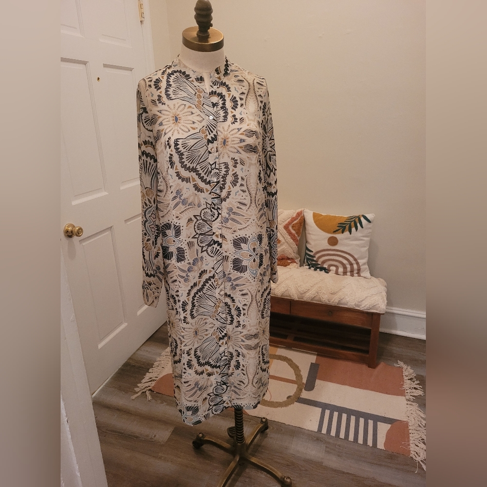 Long sheer tunic